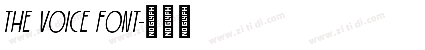 The Voice Font字体转换
